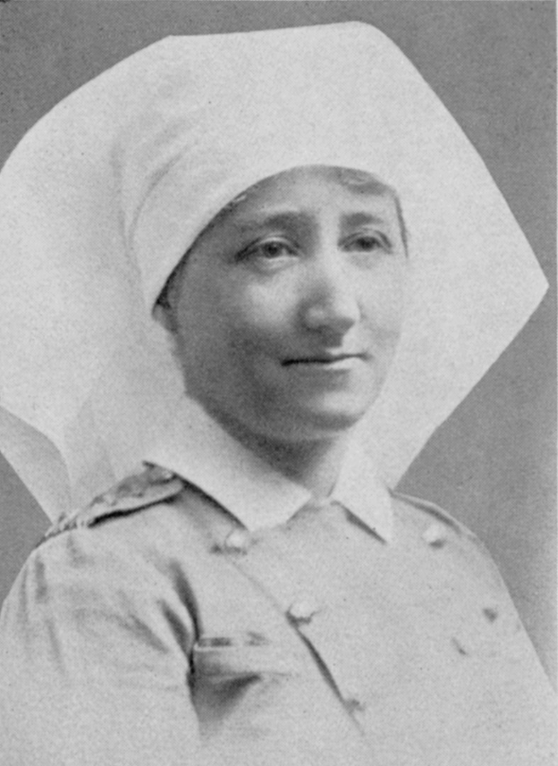 portrait of Sarah E. Young in her military uniform