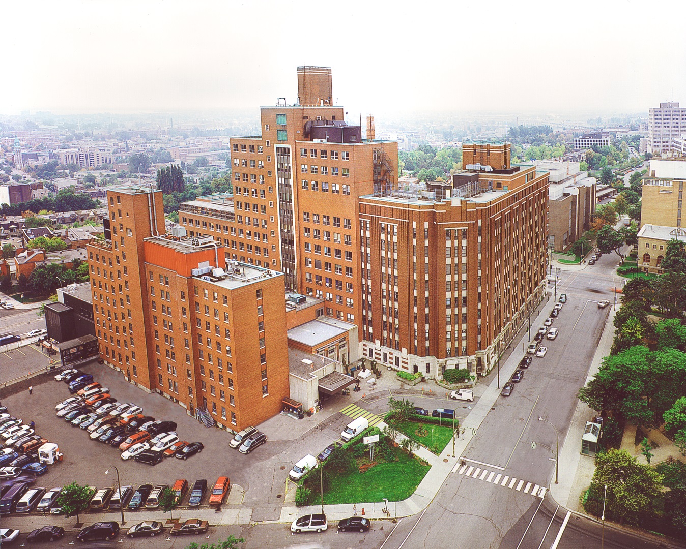 aerial shot of the childrens hospital complex